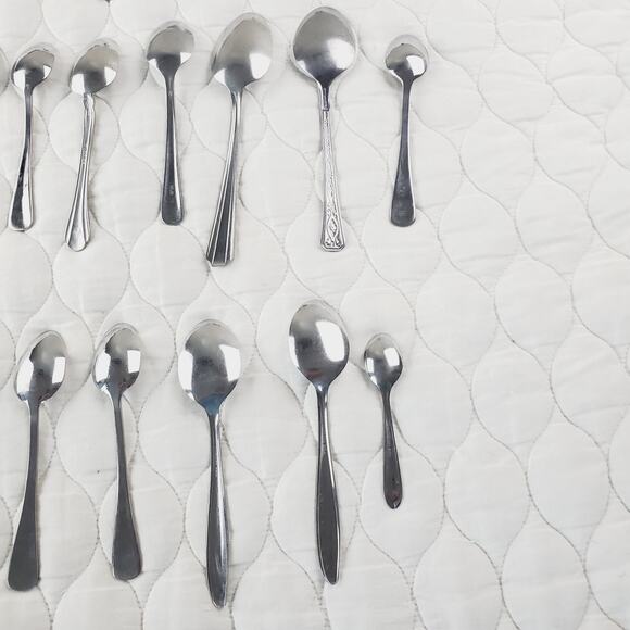 Lot of Silverware 40PCS Knife Spoon Fork Stainless Steel Kitchenware Many Brands - Picture 14 of 16